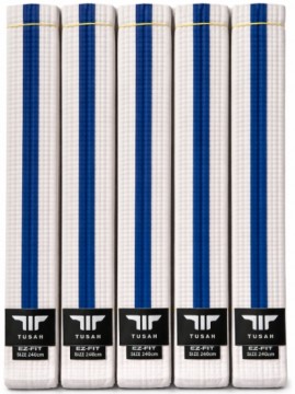 Tusah belte. Hvitt og blått.